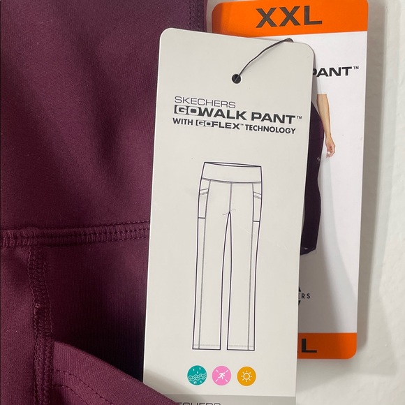 Skechers Women Go Walk GoFlex 4 Pocket Boot Cut   Wine Gym Pants Size XXL /Z8 - Picture 7 of 12